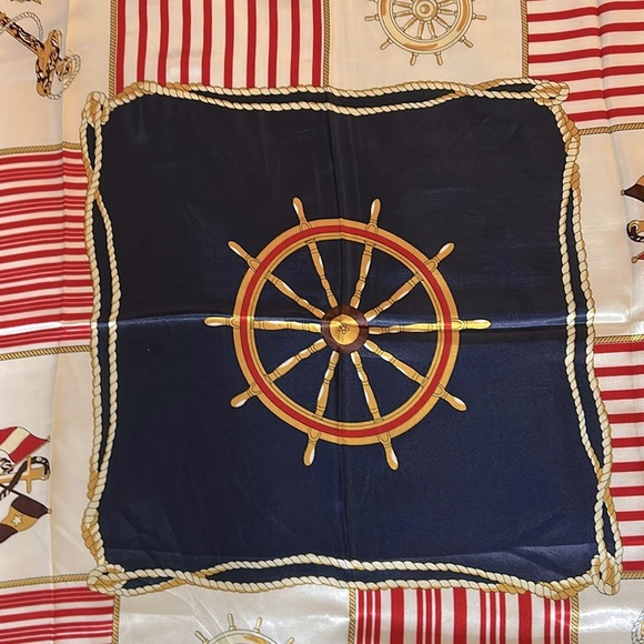 R-2227- Scarf Women's Nautical 100 % Polyester NWT - Picture 3 of 7